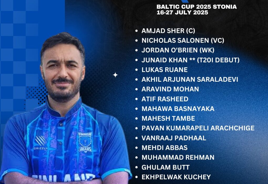 Finnish Bears Announce Squad for Baltic Cup 2025 – Junaid Khan Set for T20I Debut
